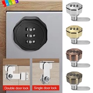 CHAAKIG Password Lock, Furniture Anti-theft Combination Lock,  3 Digital Code Zinc Alloy Hardware Drawer Lock Cupboard Drawer