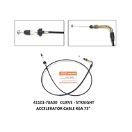 ACCELERATOR CABLE 41101-78A00 SUZUKI K6A 73" SuzukiCURVE - STRAIGHT