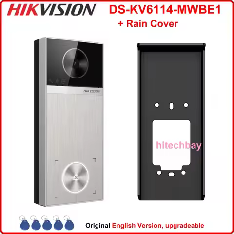 Hikvision DS-KV6114-MWBE1 4MP Door Station Smart Doorbell Card Bluetooth Hik-Connect App Indoor Stat