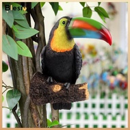 Resin Toucan Model Decoration Outdoor Patio Hanging Toys 3-8 Years Old