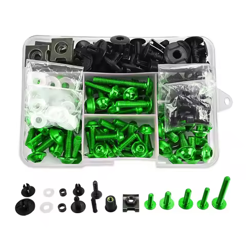 For Kawasaki Ninja ZX6R Motorcycle Fairing Bolt Screw Fastener Nut Washer For Kawasaki Ninja ZX-6R Z