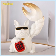 Giant Arm Lucky Dog Figurine Resin Statue for Bedroom Living Room Decoration Ornament