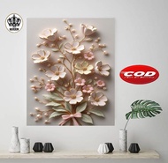 POSTER DINDING TEMPEL BUNGA AESTHETIK 3D/STIKER DINDING/POSTER DINING BUNGA AESTHETEIK