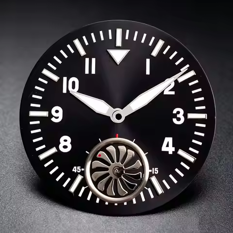 37mm Watch Dial Small Seconds Dial at 6 O'Clock Face for ST3621/ETA 6498 Manual Mechanical Movements