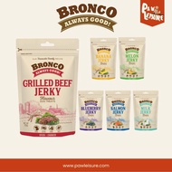 Bronco Dog Real Meat Jerky 70g - Mix Flavor | Grilled Beef | Salmon | Banana | Milk | Melon | Bluebe