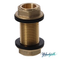 YRBWDYZDH Tube Adaptor, Brass G1/2 G3/4 G1 Male Bulkhead Fitting, Water Tank Joint Tube Connector Wa
