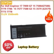 3500mAh 33YDH Laptop Battery For Dell Inspiron 17 7000 G7 15 7588(G7588) 7779 7786  15 7577 7588 G3 