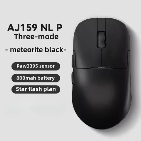AJAZZ AJ159NLP Star Flash Wireless Bluetooth Three Model Lightweight Mouse PAW3395 26000DPI Ultra-lo