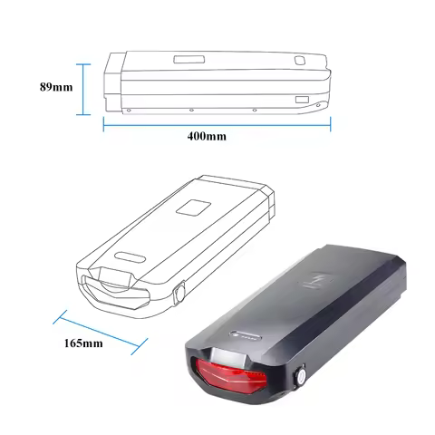 Rear Pack ebike battery 48V 21AH 24AH for OhWow Voltaic 500 BEZIOR XF001 folding electcric Bike