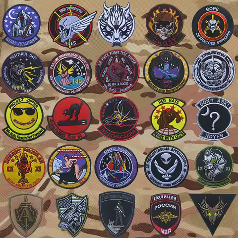 USAF Air Force Ghost G.H.O.S.T Squadron Skull Helmet Aviation Tactical Patch RED HATS Military Patch