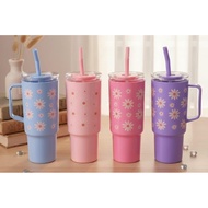 1200ml viral bottle, flower mug bottle, plastic drinking bottle water bottle