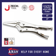 JETECH Locking Plier Long Nose With Cutter Lock Vise Grip Clamp Vice Grip Hand Tool Hardware Playar 