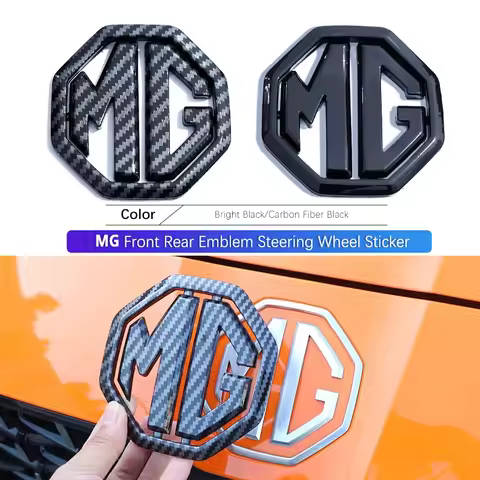 Car Front Grille Trunk Badge Stickers Steering Wheel Logo Sticker For MG ZS MG5 MG6 MG7 MG HS MG5 Sc