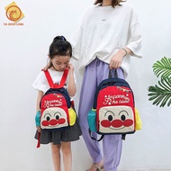 YA ZHOU LONG ยาวกระเป๋านักเรียนเกาหลีสำหรับโรงเรียนประถม,กระเป๋าเดินทางพ่อแม่ลูกกระเป๋าเป้เด็กลายการ์ตูนน่ารัก