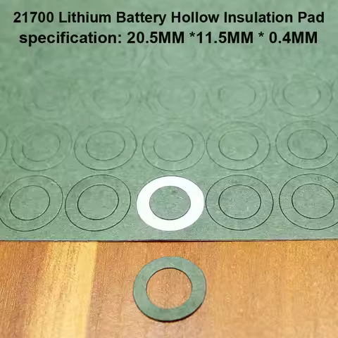 100pcs/lot 21700 Lithium Battery Positive Insulation Gasket Hollow Flat Head Pad Insulation Meson He