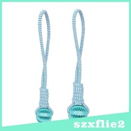 [Szxflie2] Rope And Toy Dog Toy Dog Tough Rope Toy Indoor Outdoor Tug of War Toy Rubber Ball for Small Medium Dog Training