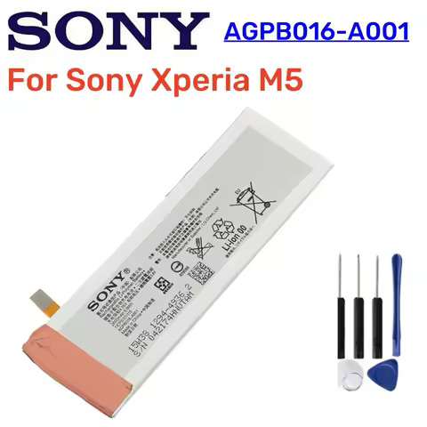 Original Replacement Phone Battery AGPB016-A001 For Sony Xperia M5 E5603 E5606 E5663 E5653 2600mAh +