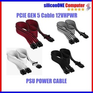 Corsair PCIE 5.0 Gen 5 12VHPWR PSU Power Cable GPU