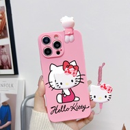 Samsung Galaxy5 2017 J7 Pro J7 Plu J5 Pro Js J7 Max J Me ON5 2016 Cute Cartoon Hello Kitty Phone Case with Holder Lanyard