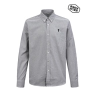 ET3Q AM1 25 Heart Embroidered Striped Shirt Men Women Small Label Embroidered Casual All-Match Oxfor
