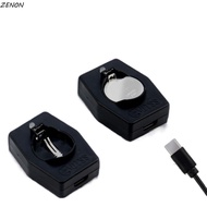 ZENON Button Battery Charger, Type-C Port Lightweight Lithium Coin Charger, Compatible with Light Mi