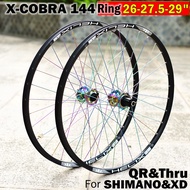 CobraMTBMountain Bike Wheel Set26 27.5 29Inch144Ringing6Claw Finished Wheel Set jKWe