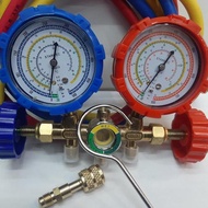 Double Multi Ac Manifold R32 R410 R22 1R134 Plus Adapter