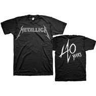 Fashion Baju Metallica Anniversary Songs Logo T Shirt 100% Cotton