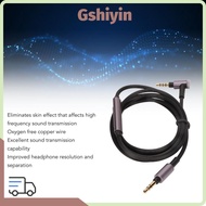 GSHIYMY Earbuds Upgrade Wire, 1.5m/4.9ft with Mic and Volume Control Earphone Replacement Cable, 3.5