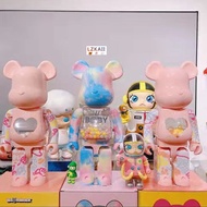 Bearbrick × "My First Bearbrick Baby" Series Multicolour Macao Gear Joint 400% 28 cm UM Chocolate High Quality Fashion LZKAII Anime Action Figures / Toy / GK / Collection / Gift