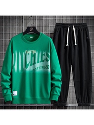 G&MN ผู้ชายเสื้อชุด5XL 6XL 7XL 8XL ขนาดบวก ผ้าฝ้าย Streetwear คลุมด้วยผ้ากีฬาแขนยาวฤดูใบไม้ร่วง O-คอ