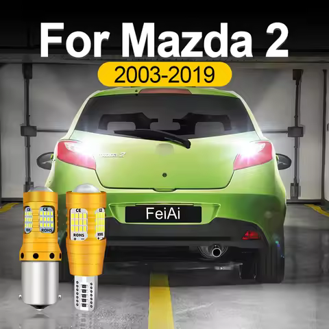 LED Reverse Lights For Mazda 2 Demio Accessories DY DJ DL DE 2003 2004 2006 2008 2009 2010 2011 2012