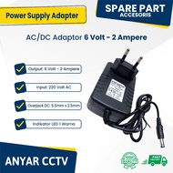 6V 2A PURE POWER SUPPLY ADAPTOR 2A 6V