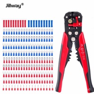 Jillway wire stripper teinal block ulated cable flat wire teinal crimping tool set crimping pliers cable cuing pliers