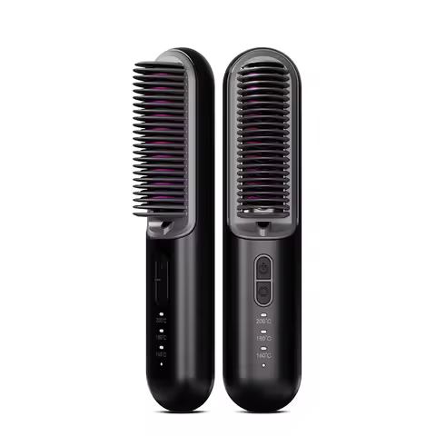 Best Sellers New Portable Hair Straightener Negative Ion Cordless Hair Brush Comb Wireless Hair Stra