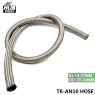 AN10 AN-10 10 AN Stainless Steel Braided Racing Hose Fuel Oil Line 1FT HU-AN10 HOSE