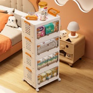 ST/🛹Baby Products Storage Rack Trolley Multi-Layer Baby Storage Cabinet Feeding Table Newborn Mobile Feeding Bottle Stor