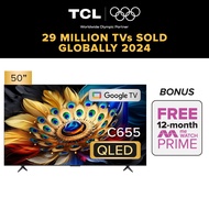TCL C655 | Eye Care Version | Ai Smart TV | 50inch  4K QLED | Google TV | Eye Care