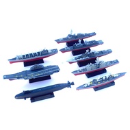 เรือรบแบบตั้งแต่งด้วยพลาสติก 4D Military Aircraft Carrier Hood Battleship Model Toy Educational Asse