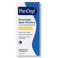 PanOxyl PM Overnight Spot Patches, Advanced Hydrocolloid Healing Technology, 40 Count