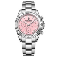 ☑️多色彩盤40mm PAGANI DESIGN三眼六针多功能計時石英機芯手錶