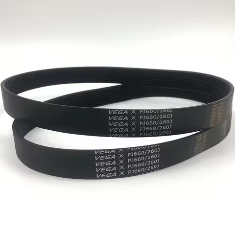 Original 2PCS VEGA V-Belt 260J PJ660 4/5/6/7/8/9/10/11/12/13/14/15 ribs motor drive belt