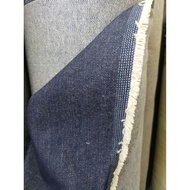Blue indigo nonstretch jeans fabric