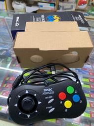 ☆小王子電視遊樂器☆[二手中古]SNK NEO GEO Mini 手把 黑色 有線控制器~台南崇學店