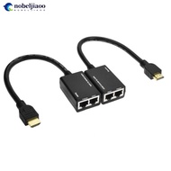 NOBELJIAOO 1080P HDMI-Compatible Extender Cat5e Cat 6 Ethernet Signal RJ45 Lan Converter 3D HDMI-Com