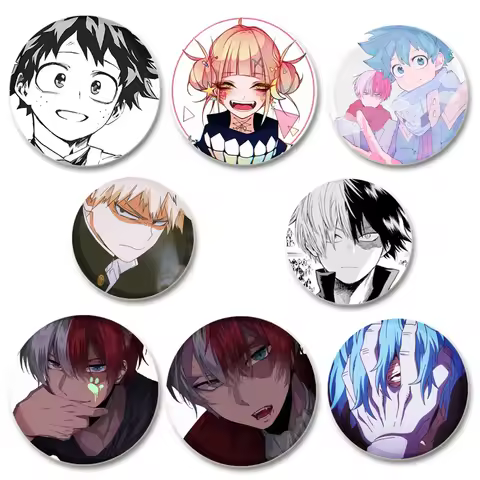 Fans Collections Anime My Hero Academia Brooches Midoriya Izuku/Bakugou Katsuki/Todoroki Shoto Backp