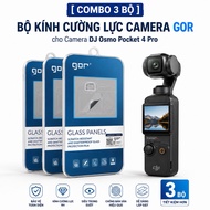 [ DJ Osmo Pocket 4Pro ] GOR Camera Tempered Glass Set for DJ Osmo Pocket 3/4 /4Pro Camera