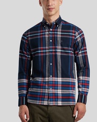 Tommy Jeans chính hãng áo sơ mi caro tay dài xách tay mẫu mới