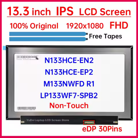 13.3 Inch IPS LCD Screen N133HCE-EN2 LP133WF7-SPB2 M133NWFD R1 N133HCE-EP2 Display Matrix Panel Repl