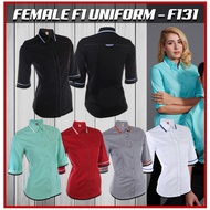 F131 OREN SPORT FEMALE 3/4 SLEEVE CORPORATE UNIFORM/BAJU KORPORAT WANITA